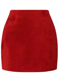 Кожаная юбка-мини Saint Laurent