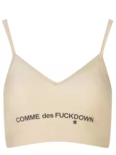 Топ с логотипом Comme DES Fuckdown