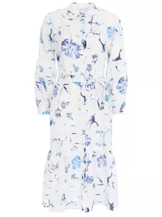 Платье льняное с принтом 120% Lino