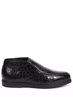 Ботинки из кожи крокодила на меху Doucal's