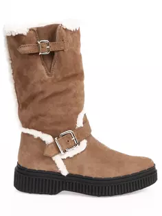 Замшевые сапоги с пряжками Tod’S