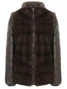 Кожаная куртка и меховой жилет Loro Piana