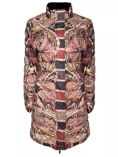 Удлиненный пуховик с принтом Etro