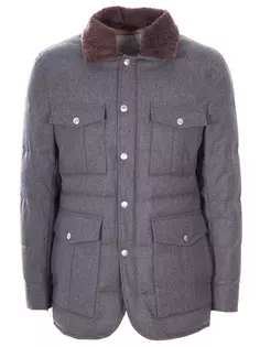 Пуховая куртка из шерсти Brunello Cucinelli