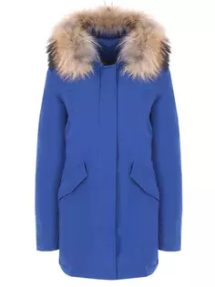 Пуховая парка с мехом енота Woolrich