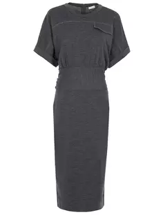 Платье шерстяное Brunello Cucinelli