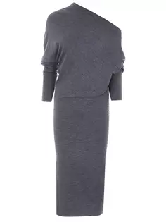 Платье из тонкой шерсти Brunello Cucinelli