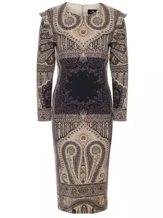 Платье шерстяное с принтом Etro