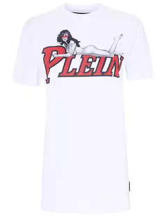 Футболка хлопковая с принтом Philipp Plein