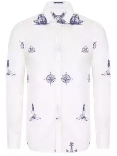 Рубашка Slim Fit хлопковая Canali