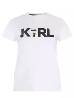 Футболка хлопковая с принтом Ikonik 2.0 Karl logo