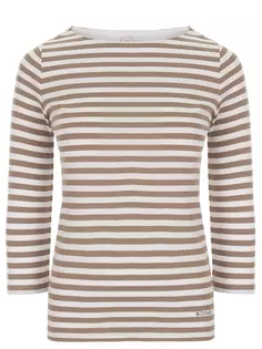 Лонгслив хлопковый в полоску Bogner