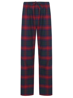 Брюки хлопковые в клетку Derek Rose