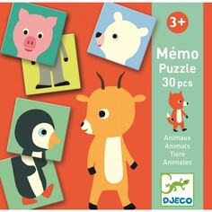 Настольные игры Djeco Игра мемо Животные