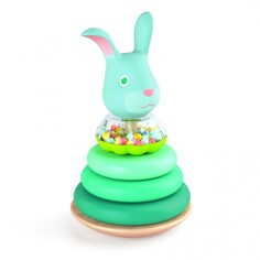 Деревянные игрушки Деревянная игрушка Djeco Пирамидка Зайчик
