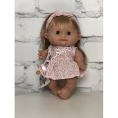 Куклы и одежда для кукол Nines Artesanals dOnil Пупс-мини Pepotes Special Funtastic блондинка в розовом платье 26 см