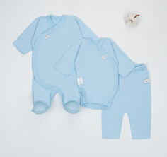 Комплекты детской одежды Трия Комплект из комбинезона, боди и ползунков Triya