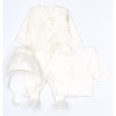 Комплекты детской одежды Трия Комплект Интерлок (комбинезон, распашонка, шапочка) Выписка Triya