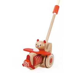 Каталки-игрушки Каталка-игрушка Classic World с ручкой Медвежонок в самолете