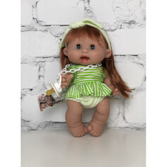 Куклы и одежда для кукол Nines Artesanals dOnil Пупс-мини Pepotes Special Funtastic шатенка в зеленом платье 26 см