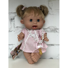 Куклы и одежда для кукол Nines Artesanals dOnil Пупс-мини Pepotes Special Funtastic в розовом платье 26 см