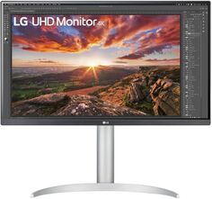 Монитор LG 27" UltraFine 27UP850N-W черный IPS (27UP850N-W.ARUZ)
