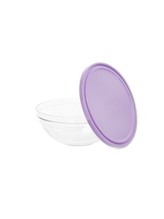 Салатник FRESHBOX 1590мл 20.5см круглый с фиолетовой крышкой DURALEX 9124AM06A1111