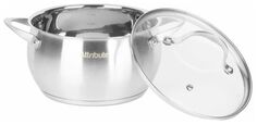 Кастрюля с крышкой ECLIPSE 3.4л ATTRIBUTE STEEL ASE003