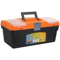Ящик для инструментов, 17 , 42х22х18 см, пластик, Profbox, пластиковый замок, лоток, 2 органайзера на крышке, А-42