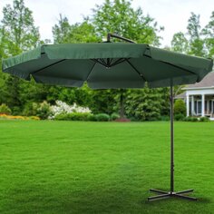 Зонт садовый 3х3 м, зеленый, с регулировкой высоты и наклона, Green Days, YTUM003-2017DHX-047