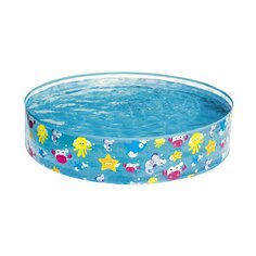 Бассейн с жестким бортом Bestway, 122х25 см, Fill N Fun Sparking Sea, 55028, 277 л