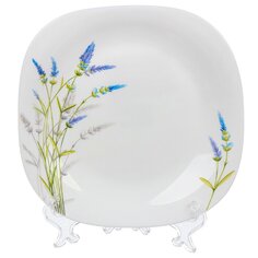 Тарелка десертная, стеклокерамика, 19 см, квадратная, Манифик, Daniks, FFP85/ 220302