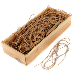 Коробка деревянная Grand Gift 111 прямоугольная со шнурком и наполнителем 33х13х6 см