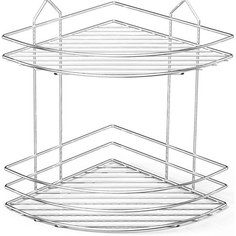 Полка угловая Teknotel 2 яруса хром