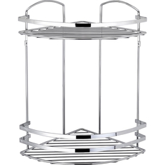 Полка угловая Teknotel 2 яруса cеребристый