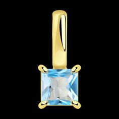 Подвеска SOKOLOV из желтого золота с топазом