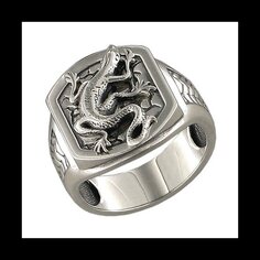 Печатка SOKOLOV из чернёного серебра