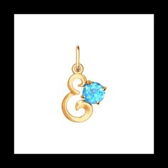 Подвеска SOKOLOV из золота с топазом