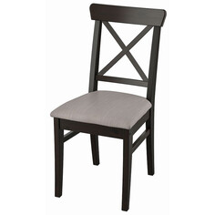 Стулья для кухни стул кухонный Ингольт с мягким сиденьем 400х910х530мм черный массив сосны