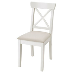 Стулья для кухни стул кухонный Ингольт с мягким сиденьем 400х910х530мм белый массив сосны