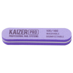 Инструменты по уходу за ногтями и кожей пилка для ногтей KAIZER Pro 9см мягкая овал с шлиф.бафиком