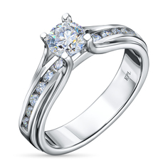 Кольцо из белого золота э4012кц09150600_white ЭПЛ Даймонд