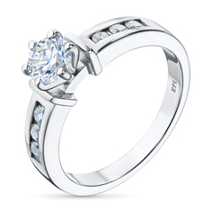 Кольцо из белого золота э4012кц08151700_white ЭПЛ Даймонд