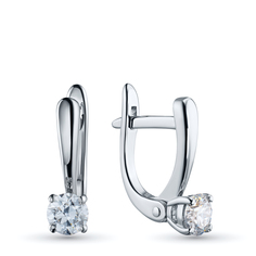 Серьги из белого золота э4712сг02164000_white ЭПЛ Даймонд