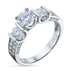 Кольцо из белого золота э4012кц10220102_white ЭПЛ Даймонд