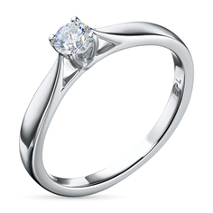 Кольцо из серебра э0612кц09150800_white ЭПЛ Даймонд
