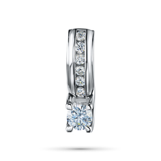 Подвеска из серебра э0612пд12190140_white ЭПЛ Даймонд