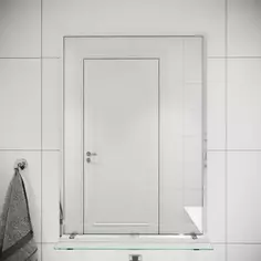 Зеркало для ванной Omega Glass NNSP008М с полкой 50x70 см прямоугольное Без бренда