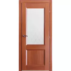 Дверь межкомнатная Танганика остеклённая CPL ламинация 80x200 см (с замком) КРАСНОДЕРЕВЩИК