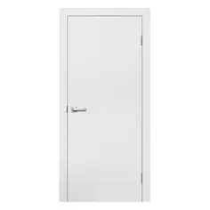 Дверь межкомнатная глухая финиш-бумага ламинация цвет белый 90x200 см Verda